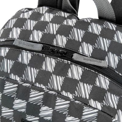 Mochila Costas Infantil Juvenil Grande Escolar Menino Skate Preto Branco Sestini