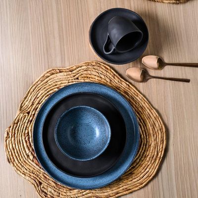 Aparelho De Jantar 30 Peças Night Sky + Preto Matte Porto Brasil