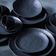 Aparelho De Jantar 16 Peças Orgânico Preto Matte Porto Brasil