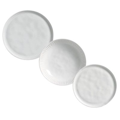 Jogo De Pratos 18 Peças Linhas New White Porto Brasil