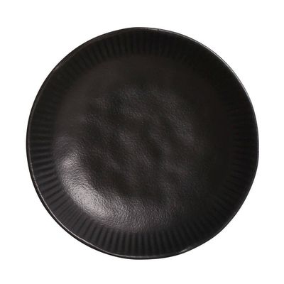 Jogo De Pratos 18 Peças Linhas Preto Matte Porto Brasil