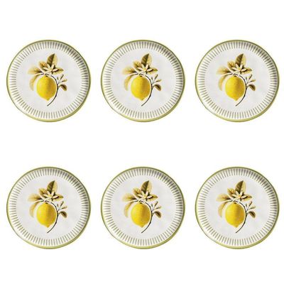 Conjunto De Pratos De Sobremesa 06 Peças Bio Lemon Porto Brasil