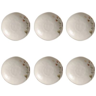 Conjunto De Pratos Fundos 06 Peças Orgânico Lavanda Porto Brasil