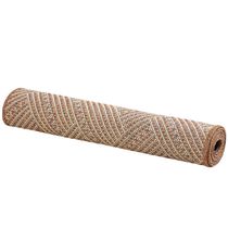 Tapete Passadeira Sisal 1,00m x 66cm Base Antiderrapante Para Corredor Cozinha Quarto Sala - Terracota - 87% polipropile