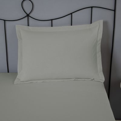 Porta Travesseiro Dia A Dia 1 Peça 70cm x 50cm 80% Algodão / 20% Poliéster Percal 140 Fios - Cinza