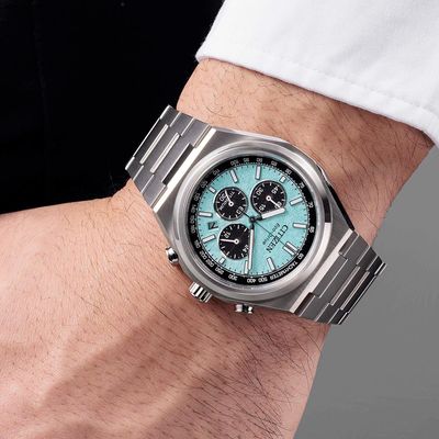 Relógio Citizen Masculino Ref: Ca4610-85m Solar Titânio Cronógrafo Eco-Drive
