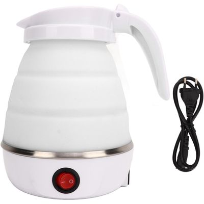 Mini chaleira elétrica portátil para viagem de inverno ao ar livre chaleira dobrável silicone 600Ml -110V