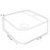 Cuba de Apoio Quadrada Para Banheiro Lavabo C01 QA31W Branco Matte Fosca - Lyam