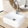 Cuba de Apoio Quadrada Para Banheiro Lavabo C01 QA31W Branco Matte Fosca - Lyam