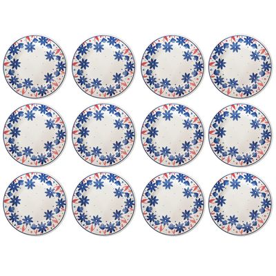 Prato Raso de Cerâmica Donna Sossego 24cm 12 Unidades - Biona 135735
