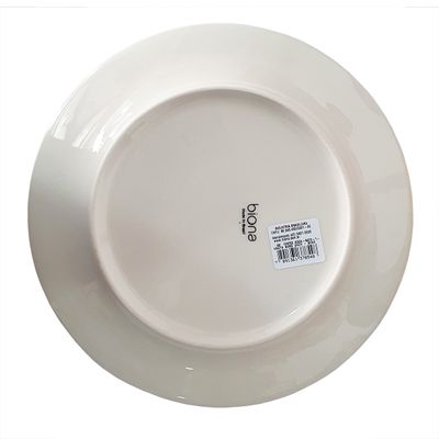 Prato Raso de Cerâmica Donna Sossego 24cm 12 Unidades - Biona 135735