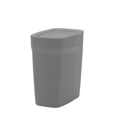 Lixeira Tramontina Compact em Polipropileno Cinza com Tampa Basculante 8,5 L