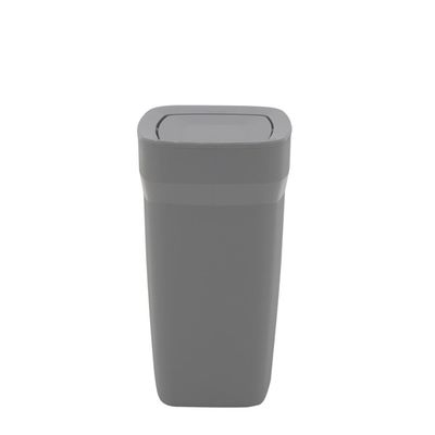 Lixeira Tramontina Compact em Polipropileno Cinza com Tampa Basculante 8,5 L