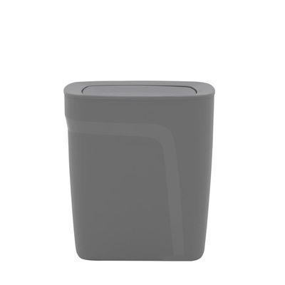 Lixeira Tramontina Compact em Polipropileno Cinza com Tampa Basculante 8,5 L