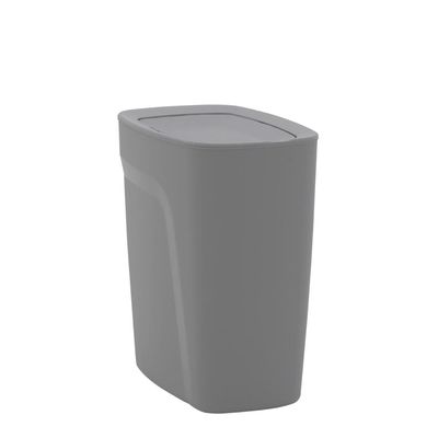 Lixeira Tramontina Compact em Polipropileno Cinza com Tampa Basculante 8,5 L
