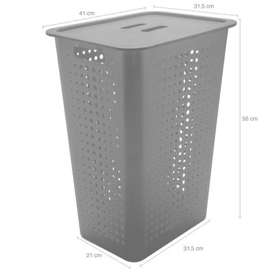 Cesto para Roupas Lavanderia Organizador 47L