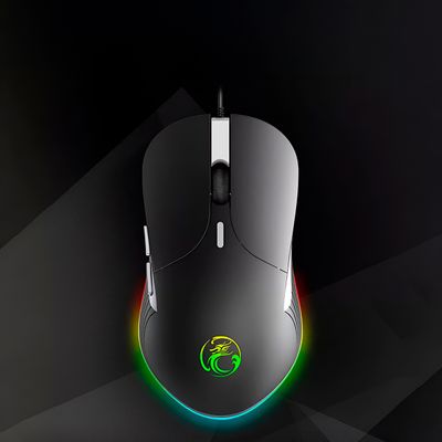 Mouse Óptico Gamer Retro Iluminado Com Fio Usb RGB