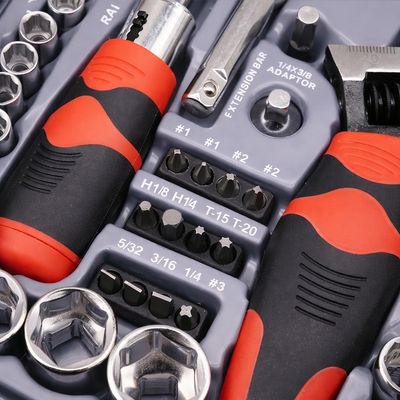 onjunto de Ferramentas 45 Peças – Kit Completo, Resistente e Compacto
