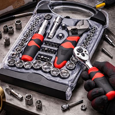 onjunto de Ferramentas 45 Peças – Kit Completo, Resistente e Compacto