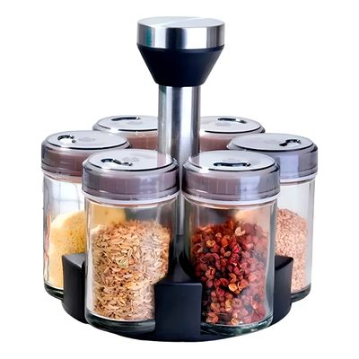 Porta Condimentos 6 Potes Giratório Cozinha