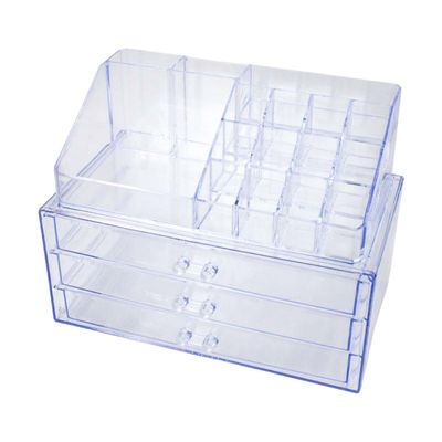 Organizador Porta Maquiagem Acrilico Duplo Batom