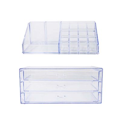 Organizador Porta Maquiagem Acrilico Duplo Batom