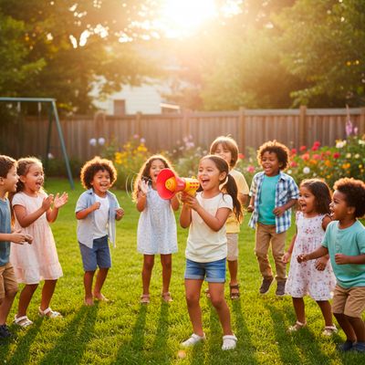 Megafone Infantil Som Gravação Brinquedo Criança Voz