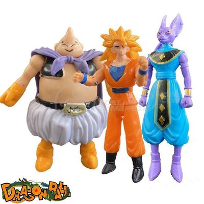 Kit 4 Bonecos Dragon Ball Z Action Figure Esféras Do Dragão
