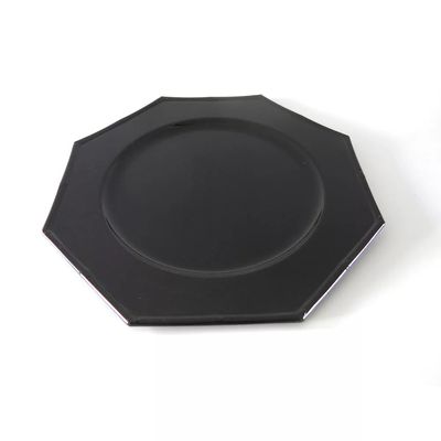 Sousplat de Plástico Le Prisma Black Preto 33cm