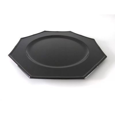 Sousplat de Plástico Le Prisma Black Preto 33cm