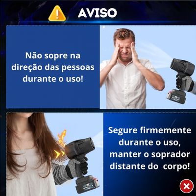 Soprador de Ar Portátil 48V Casa e Jardim