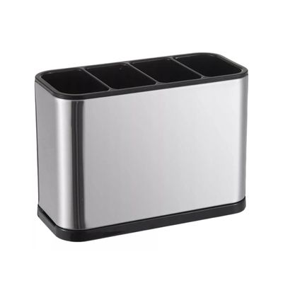 Porta Talher Escorredor Inox 4 Divisórias Pia