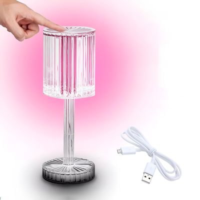 Luminária LED Abajur Acrílico Transparente
