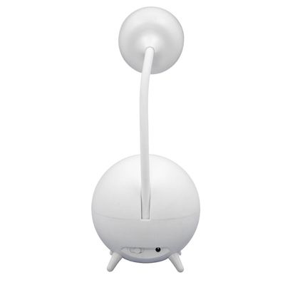 Luminaria De Mesa Decorativa USB Articulavel Cor:Branco
