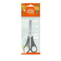 Tesoura Escolar Leonora Lâmina Inox Cabo Black 13cm