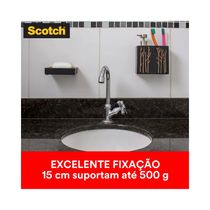 Fita Adesiva Dupla Face Scotch 3M com Espuma Banheiro 24mmx1m