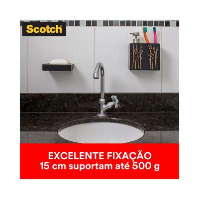Fita Adesiva Dupla Face Scotch 3M com Espuma Banheiro 24mmx1m