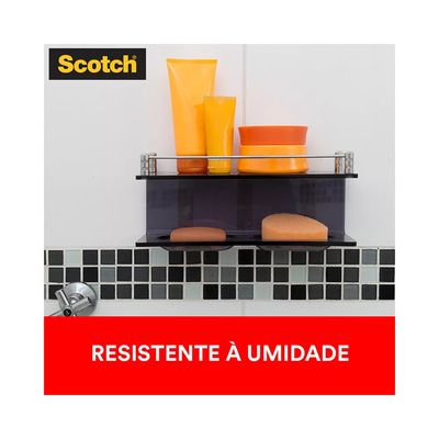 Fita Adesiva Dupla Face Scotch 3M com Espuma Banheiro 24mmx1m