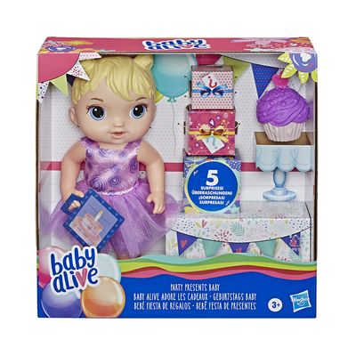 Boneca Baby Alive Bebê Festa de Presentes