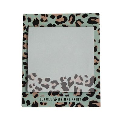 Bloco Adesivo Le Decorado Animal Print com 04 Blocos de 30 Folhas Cada 7,6X7,6cm