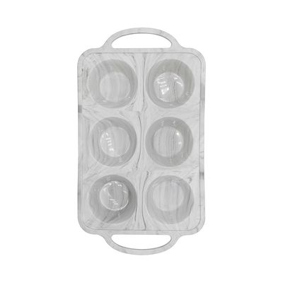 Forma para Cupcake Le Marble em Silicone com 6 Furos