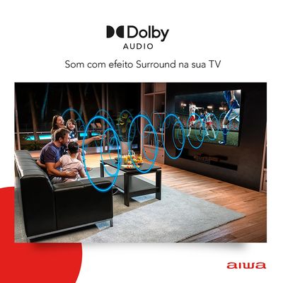 Smart TV 43" Aiwa AWS-TV-43-BL-02-A - Bivolt