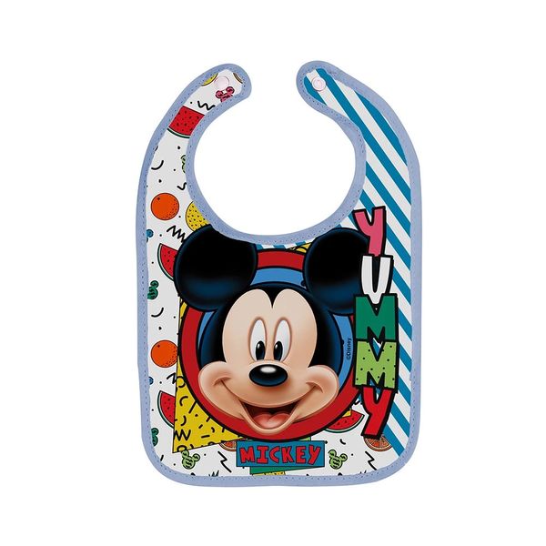 Babador Babygo Decorado Mickey com Porta-Migalha