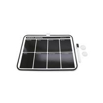 Quadro Magnético Negro Le Planejamento Semanal com 2 Ímãs e Marcador 21,5x28cm