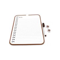 Quadro Magnético Branco Le Planejamento Semanal com 2 Ímãs e Marcador 21,5x28cm - Item Sortido