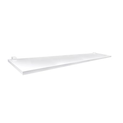 Prateleira Prat-K Kids Me Leve com Suporte Branca 1,2x20x100cm