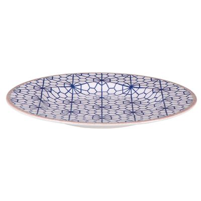 Prato de Sobremesa Tramontina Abstratta em Porcelana Decorado 21cm