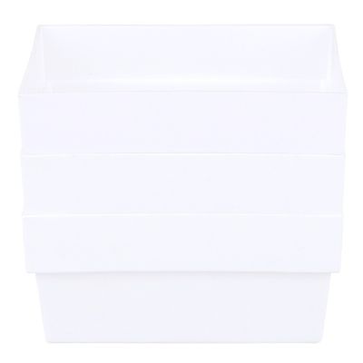 Kit Organizador de Gavetas Cazza Block Branco 3 Peças
