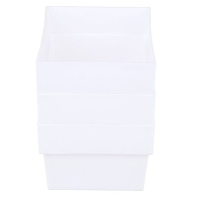 Kit Organizador de Gavetas Cazza Block Branco 3 Peças