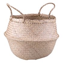 Cesto Decorativo Redondo com Alça Cazza Camboja 40x28cm